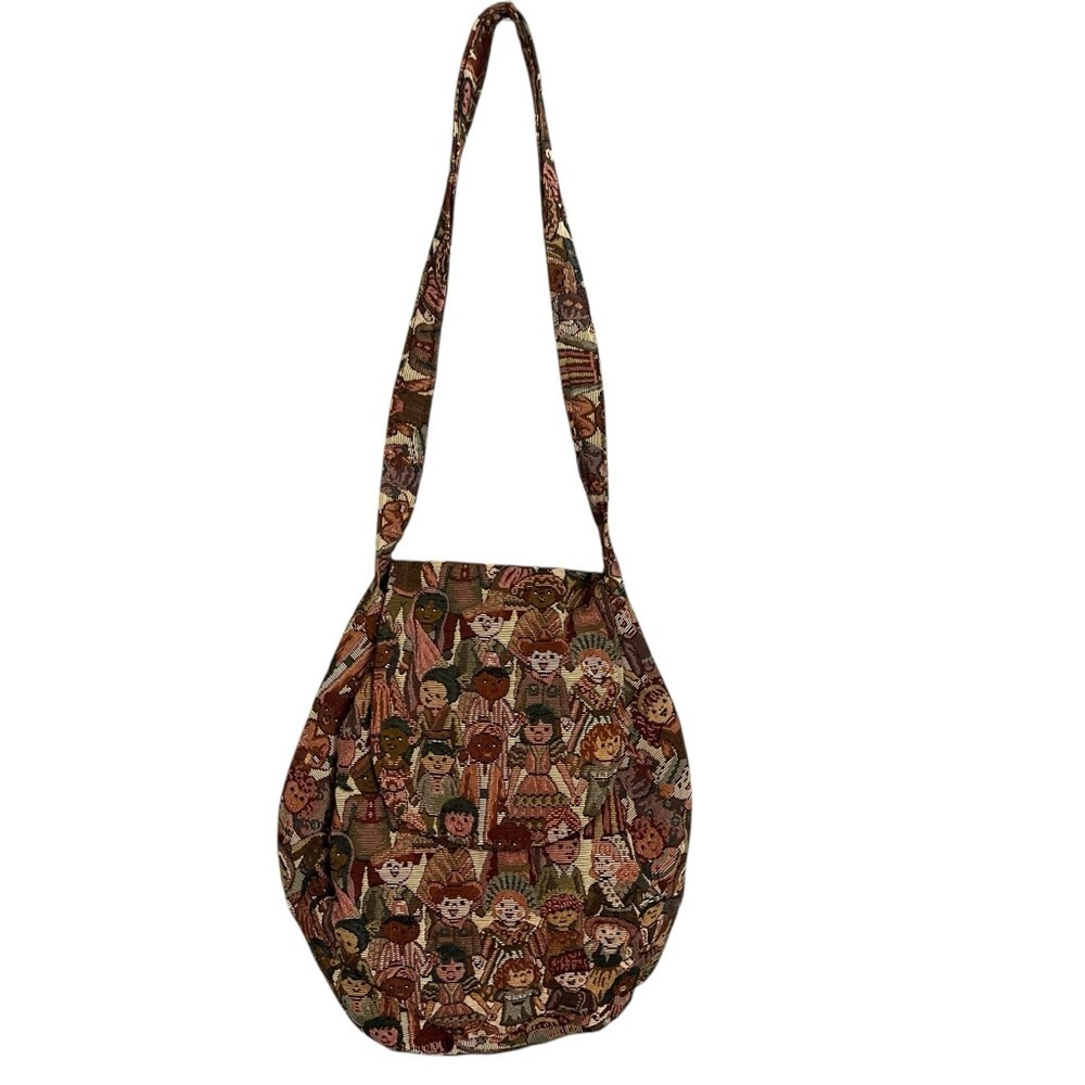 3/$30 ☀️ Vintage Children of the World Carpet Tapestry Tote Bag